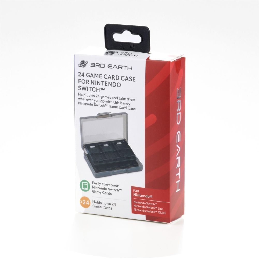 Retail box for 24 game card case for Nintendo Switch with clear window