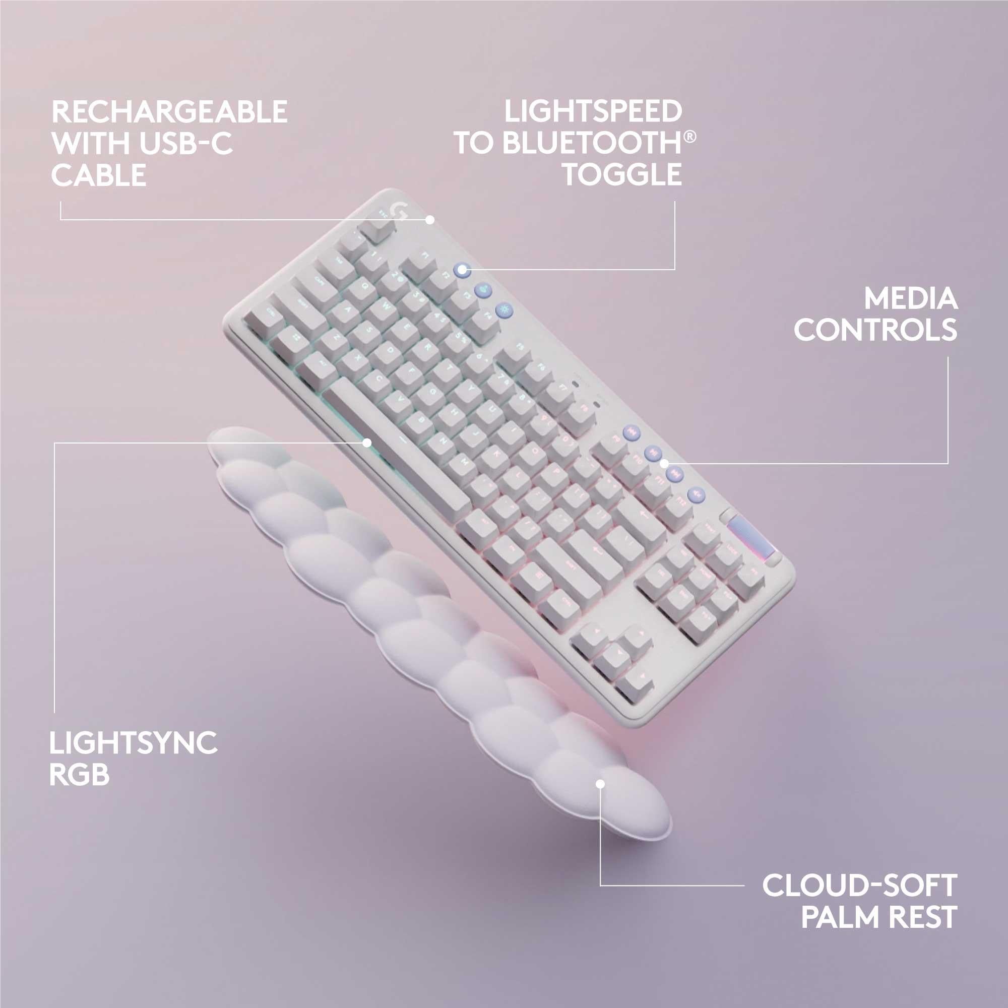 Logitech G715 Wireless Gaming Keyboard (White)