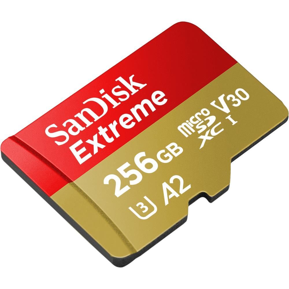 SanDisk Extreme MicroSDXC UHS-I Card with Adapter (256GB)