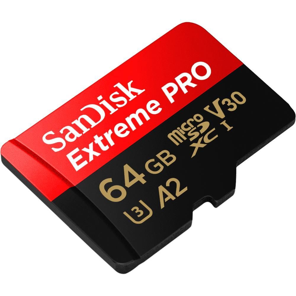 SanDisk Extreme Pro MicroSDXC UHS-I Card with Adapter (64GB)
