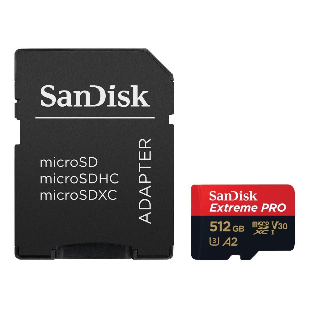 SanDisk Extreme Pro MicroSDXC UHS-I Card with Adapter (512GB)