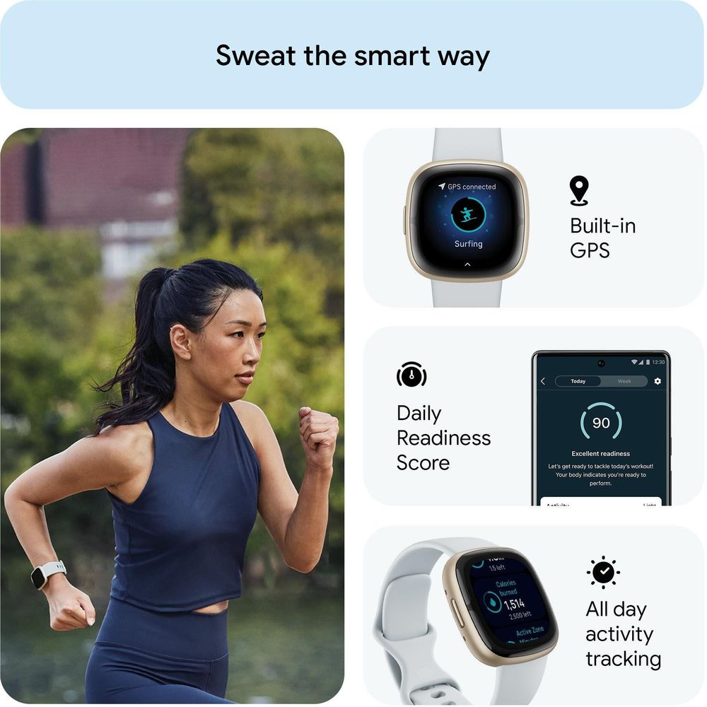 Fitbit Sense 2 (Blue Mist/Pale Gold)
