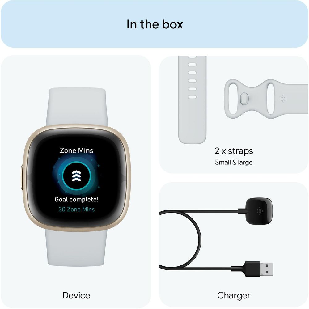 Fitbit Sense 2 (Blue Mist/Pale Gold)