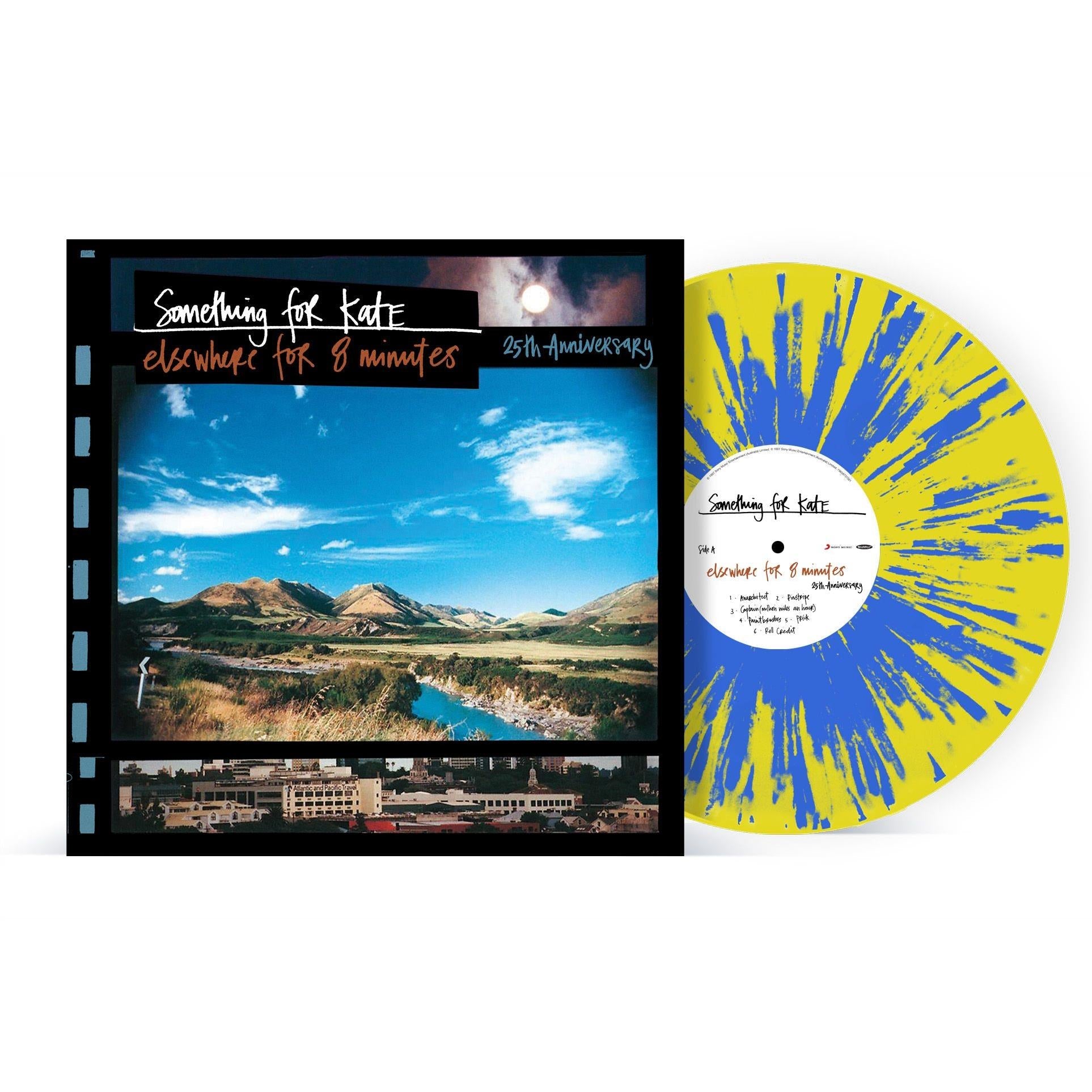 Elsewhere For 8 Minutes (25th Anniversary Opaque Yellow Blue Splatter Vinyl) - By:Something For Kate