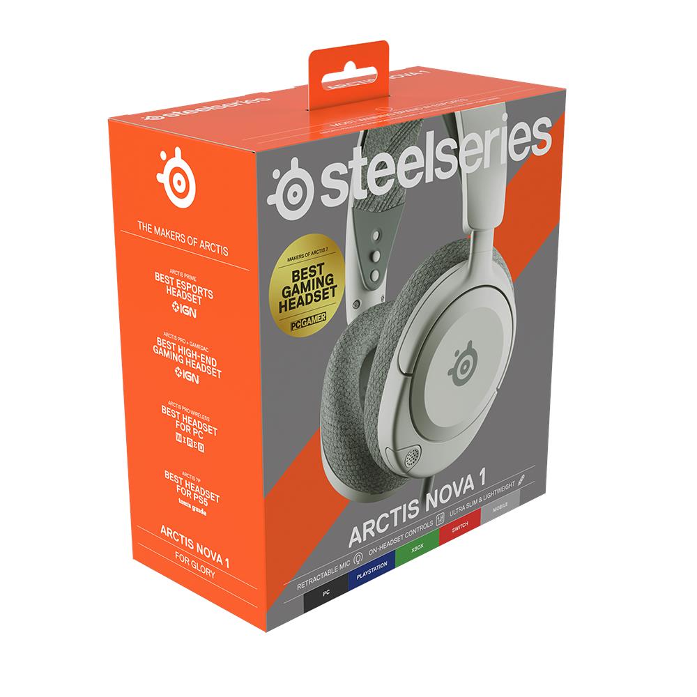 SteelSeries Arctis Nova 1 Gaming Headset (White)
