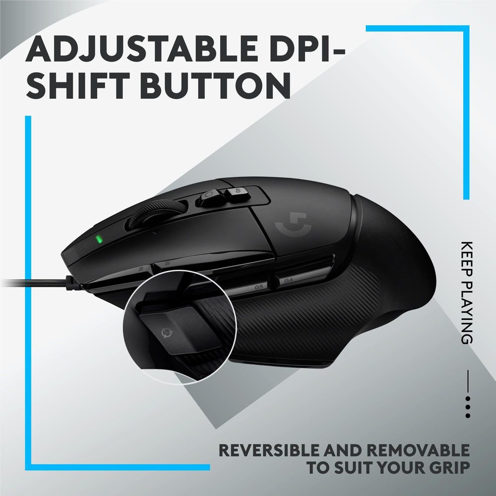Logitech G502 X Wired Gaming Mouse (Black)