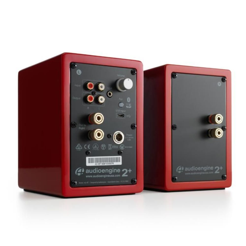 Audioengine A2+ Wireless Computer Speakers (Satin Red)