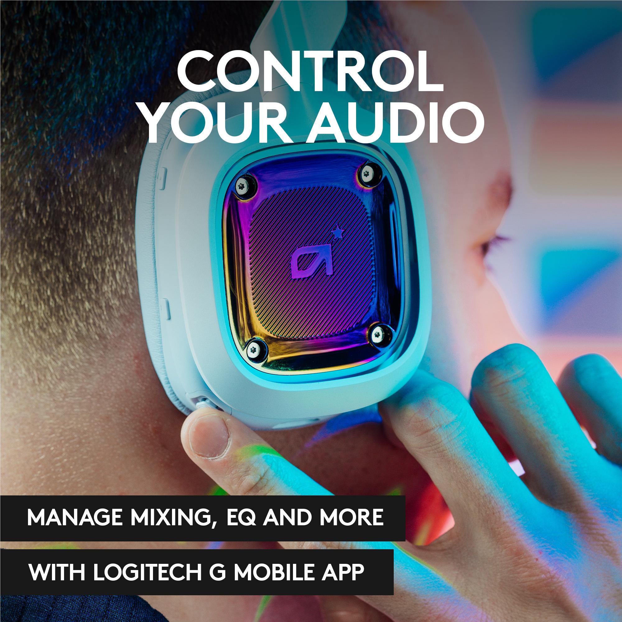 Logitech G Astro A30 wireless gaming headset for Xbox in white, image 6 - Gaming Headsets at Tech Supply Shed NZ