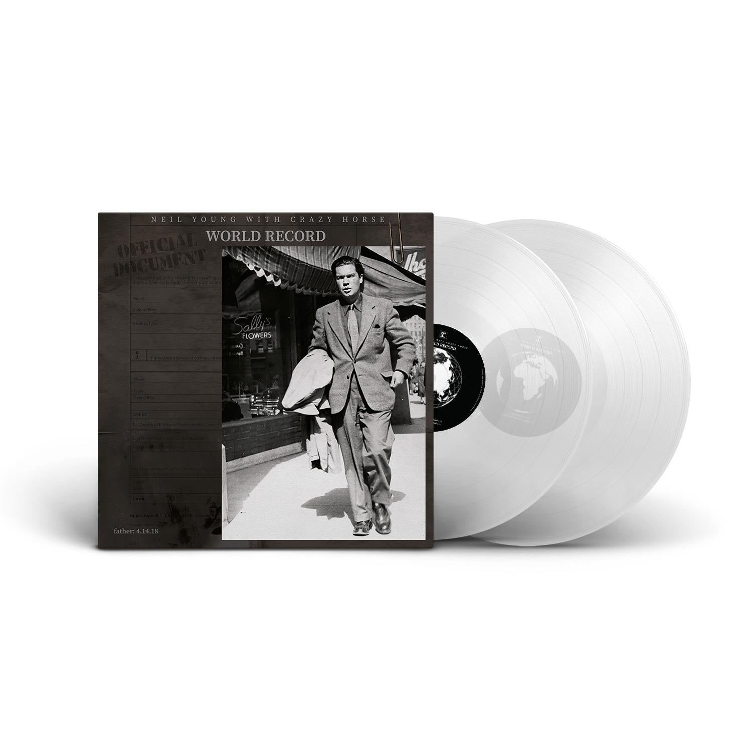 World Record (Clear Vinyl) - By: Young, Neil & Crazy Horse
