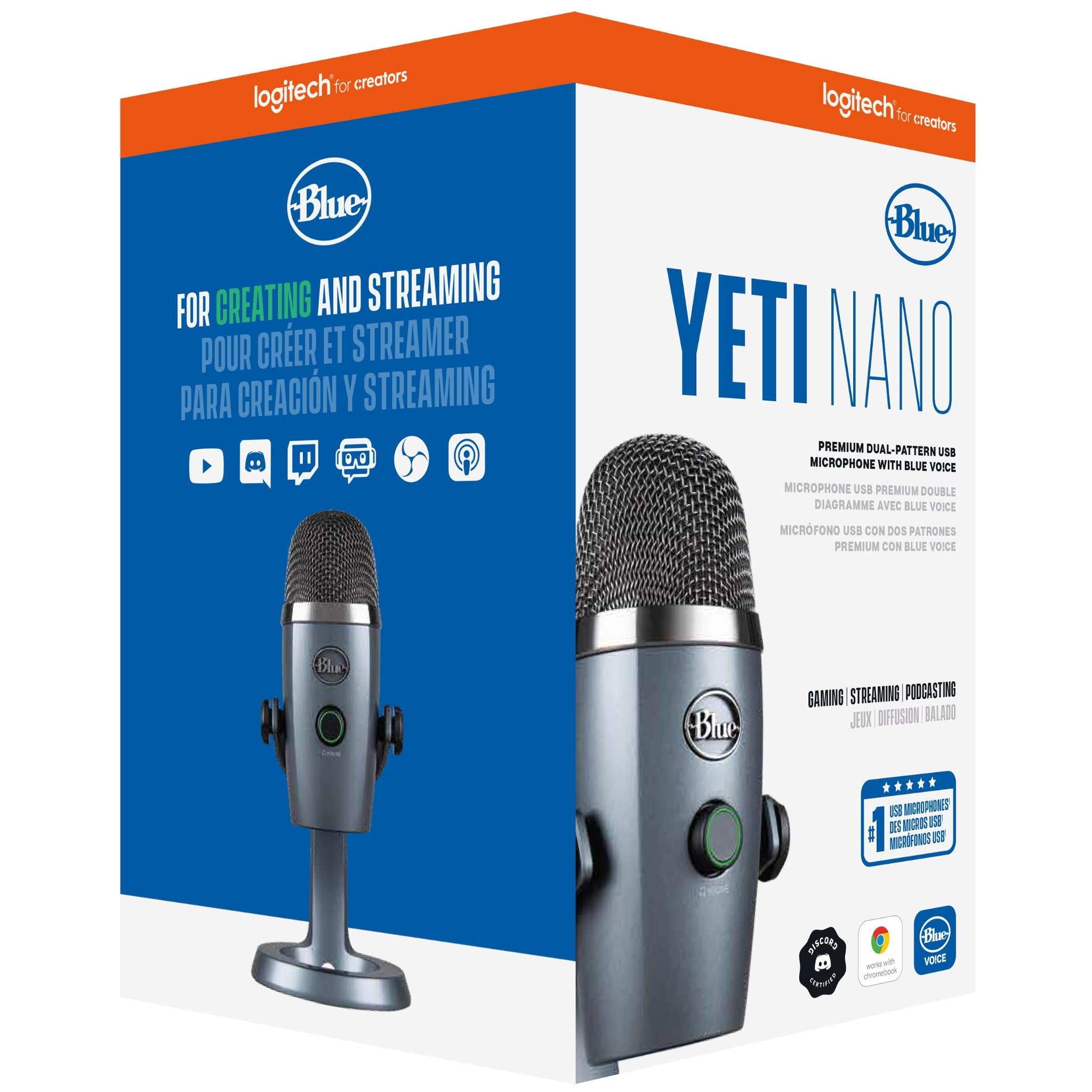 Blue Yeti Nano USB Microphone (Grey)