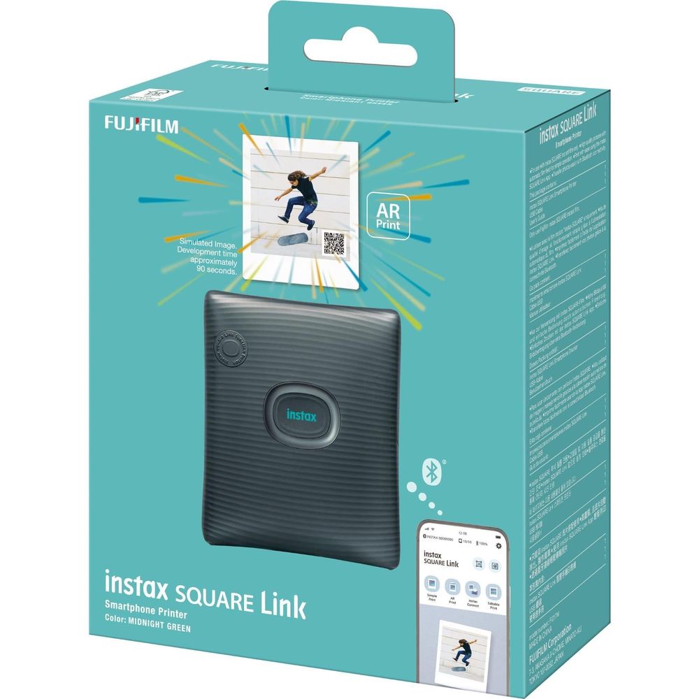 Fujifilm instax SQUARE Link Smartphone Printer (Midnight Green)