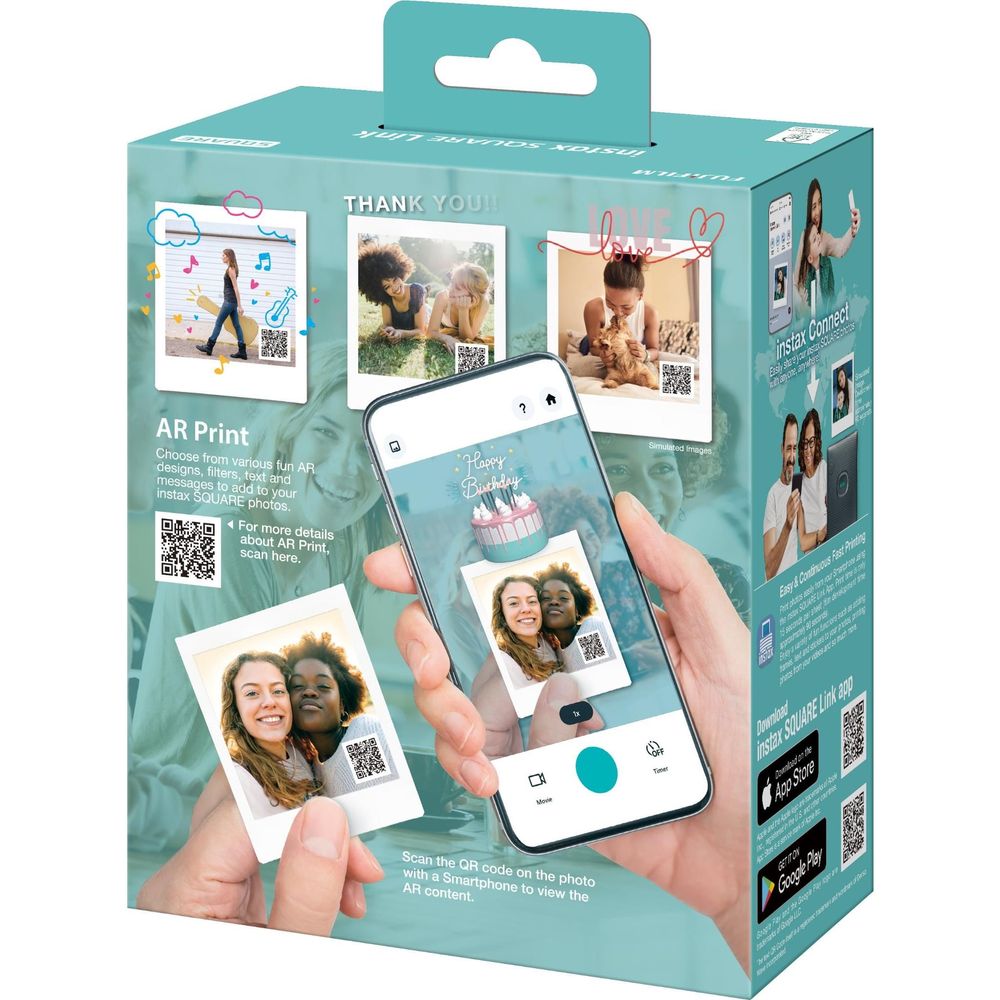 Fujifilm instax SQUARE Link Smartphone Printer (Midnight Green)