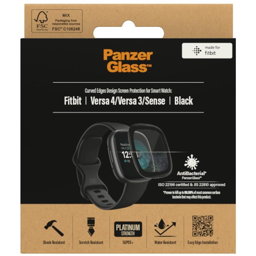 PanzerGlass Screen Protector Glass for Fitbit Versa 4