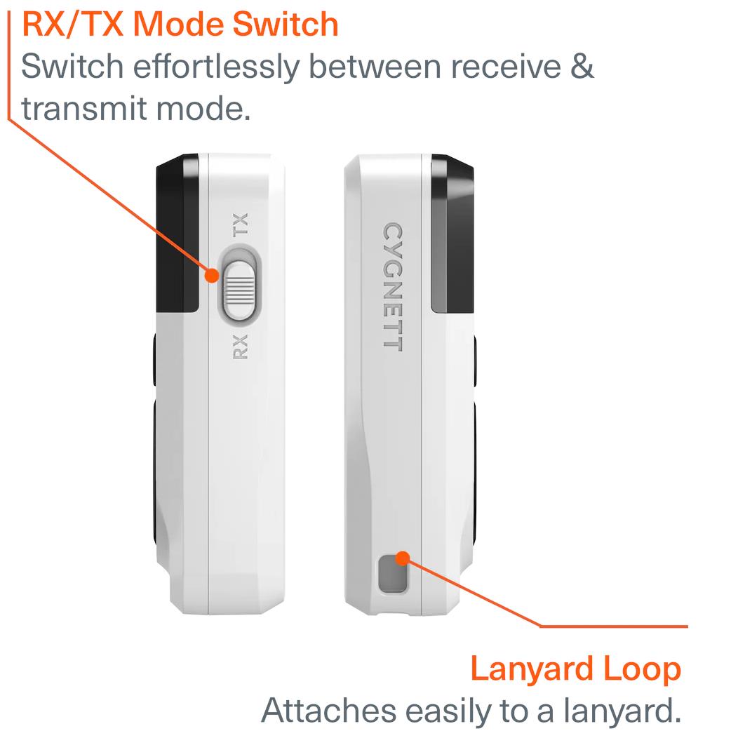 Cygnett Voyager Wireless Elite Audio Adapter (White)