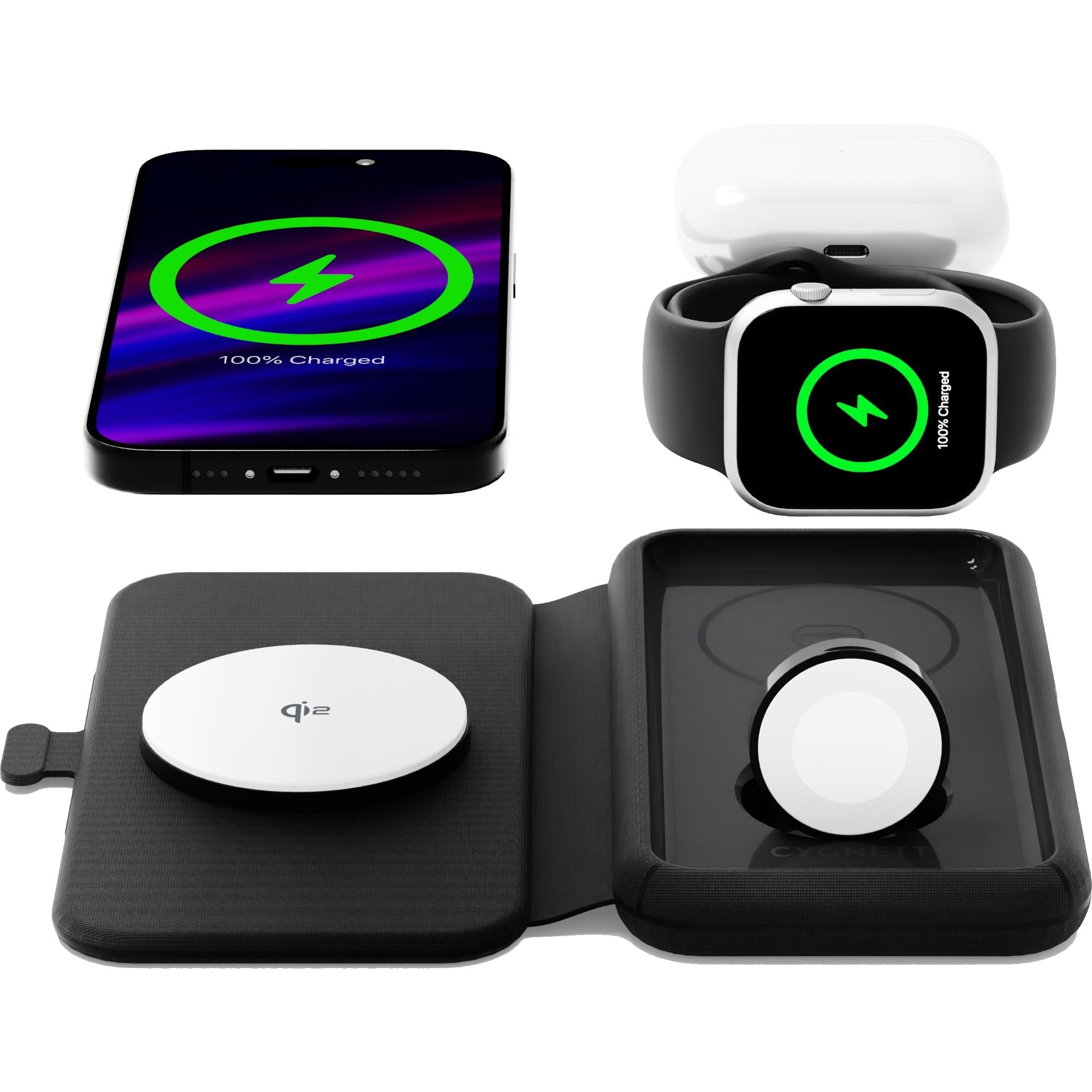 Cygnett Voyager MagTravel 3-in-1 Wireless Charger