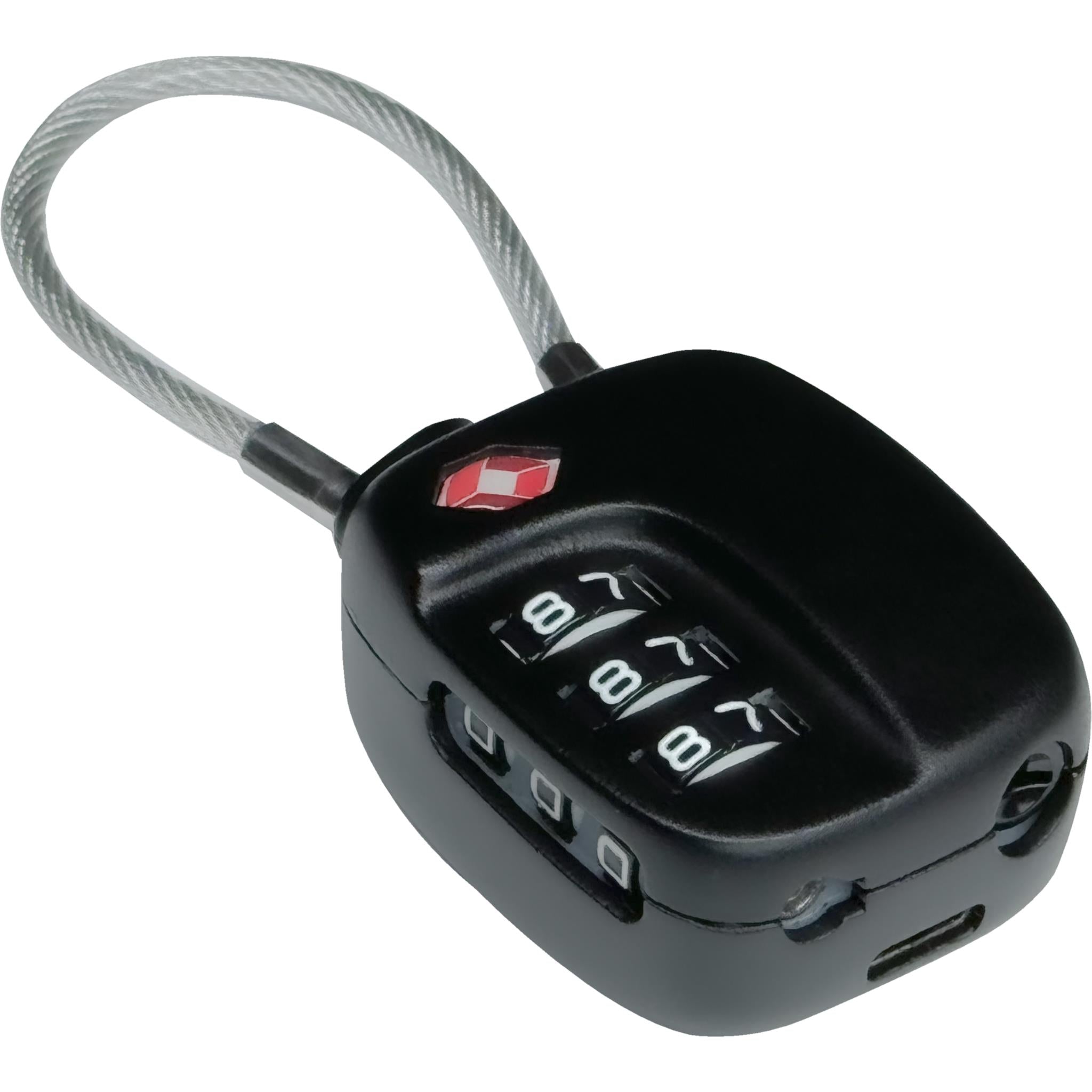 Boompods Rechargable Tracker Lock (Black)