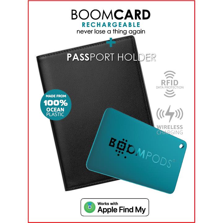 Boompods Passport Holder + Boomcard Rechargeable Tracker