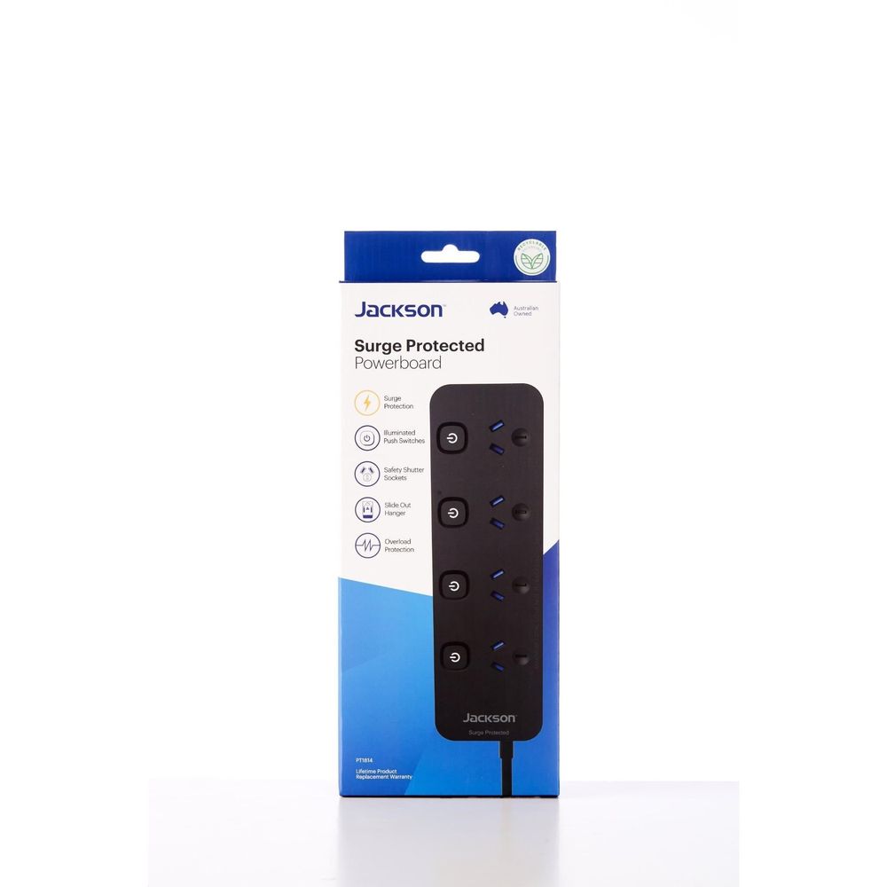 Jackson Surge Protection Individual Switch Power Board (4-outlet)