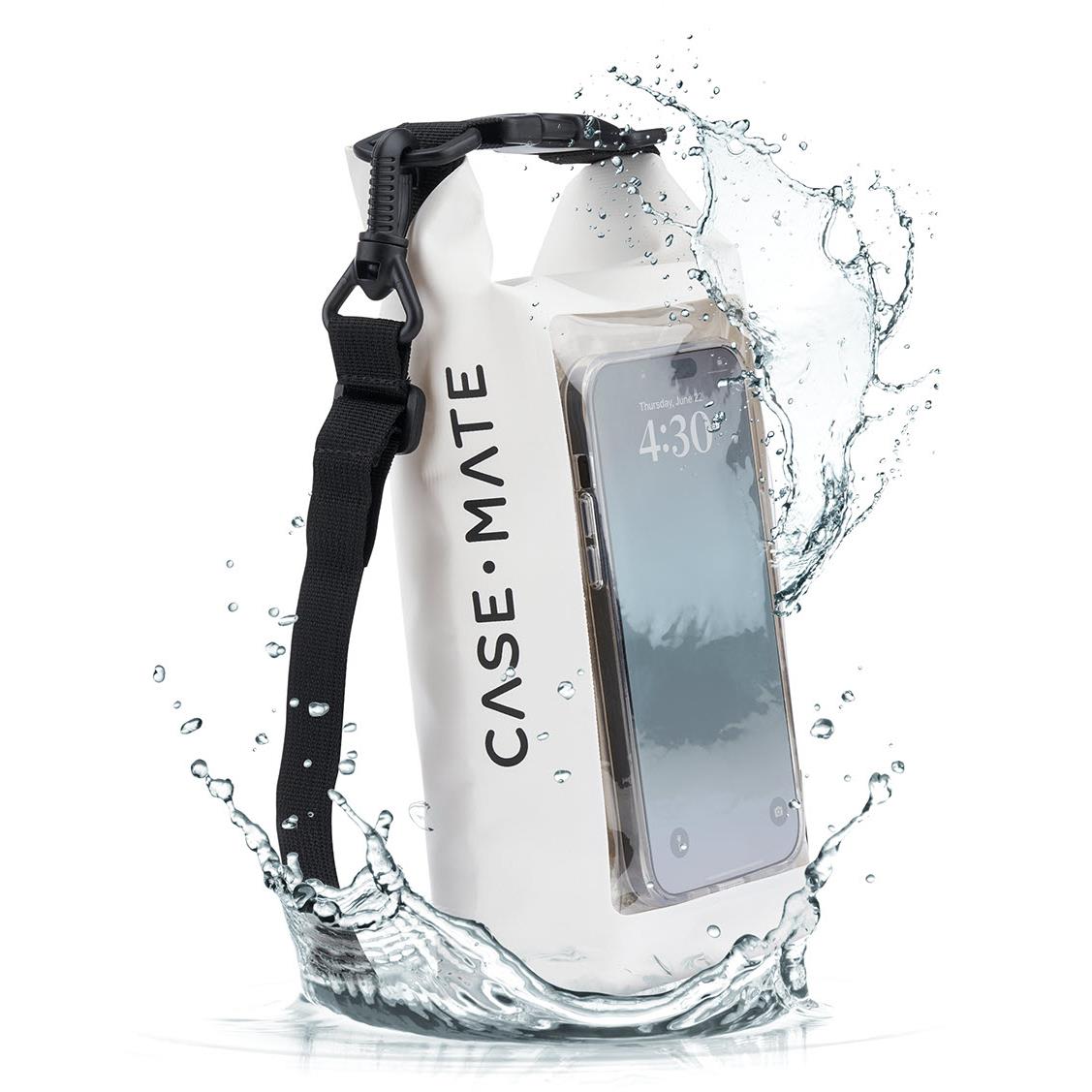 Case-Mate Waterproof 2L Phone Dry Bag (Grey/Black)