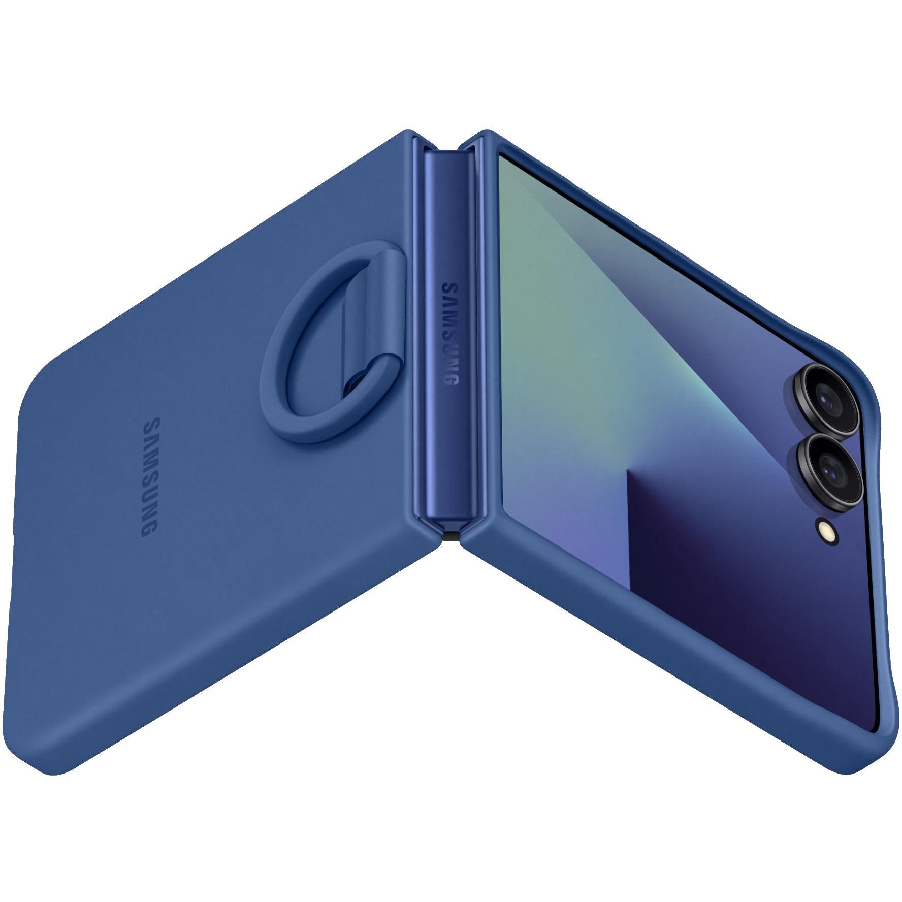 Samsung Silicone Ring Case for Galaxy Z Flip7 (Blue)