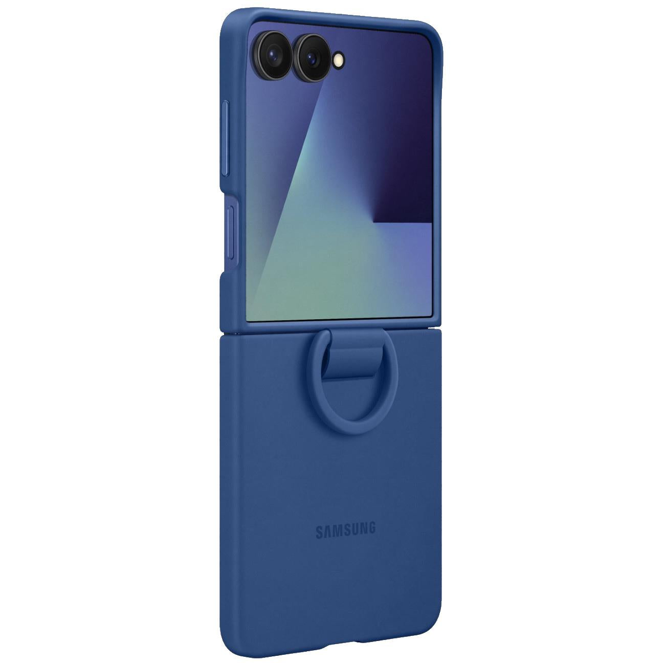 Samsung Silicone Ring Case for Galaxy Z Flip7 (Blue)