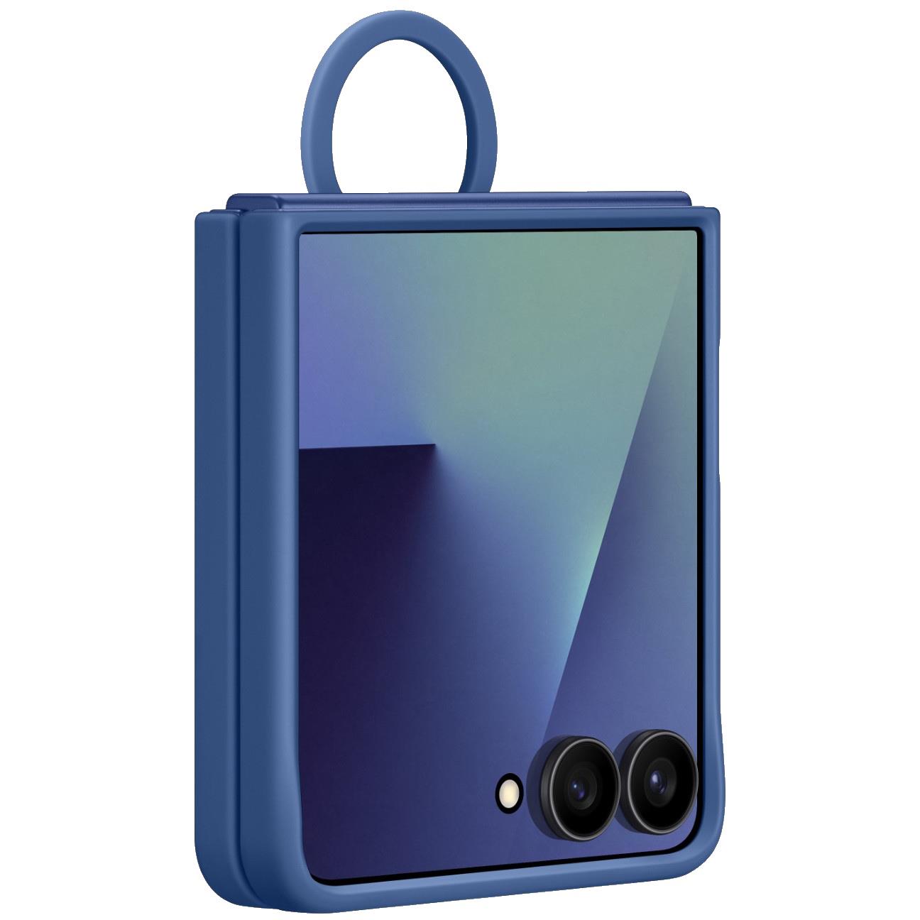 Samsung Silicone Ring Case for Galaxy Z Flip7 (Blue)