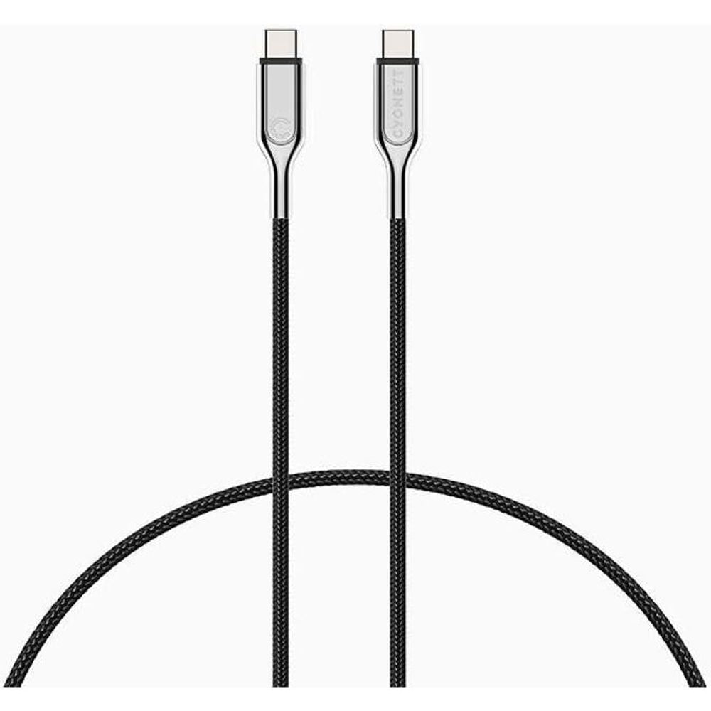 CY3742PCTYC - Cygnett Armoured 2.0 USB-C to USB-C (5A/100W ) Cable 3M- Black