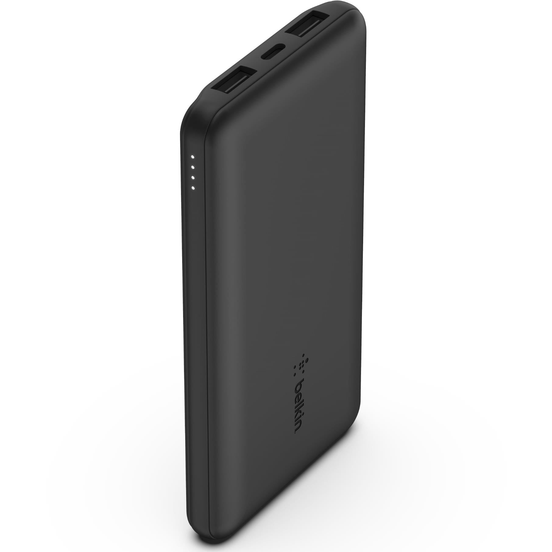 Belkin BoostUp Charge 10K 3 Port Power Bank with Cable (Black)