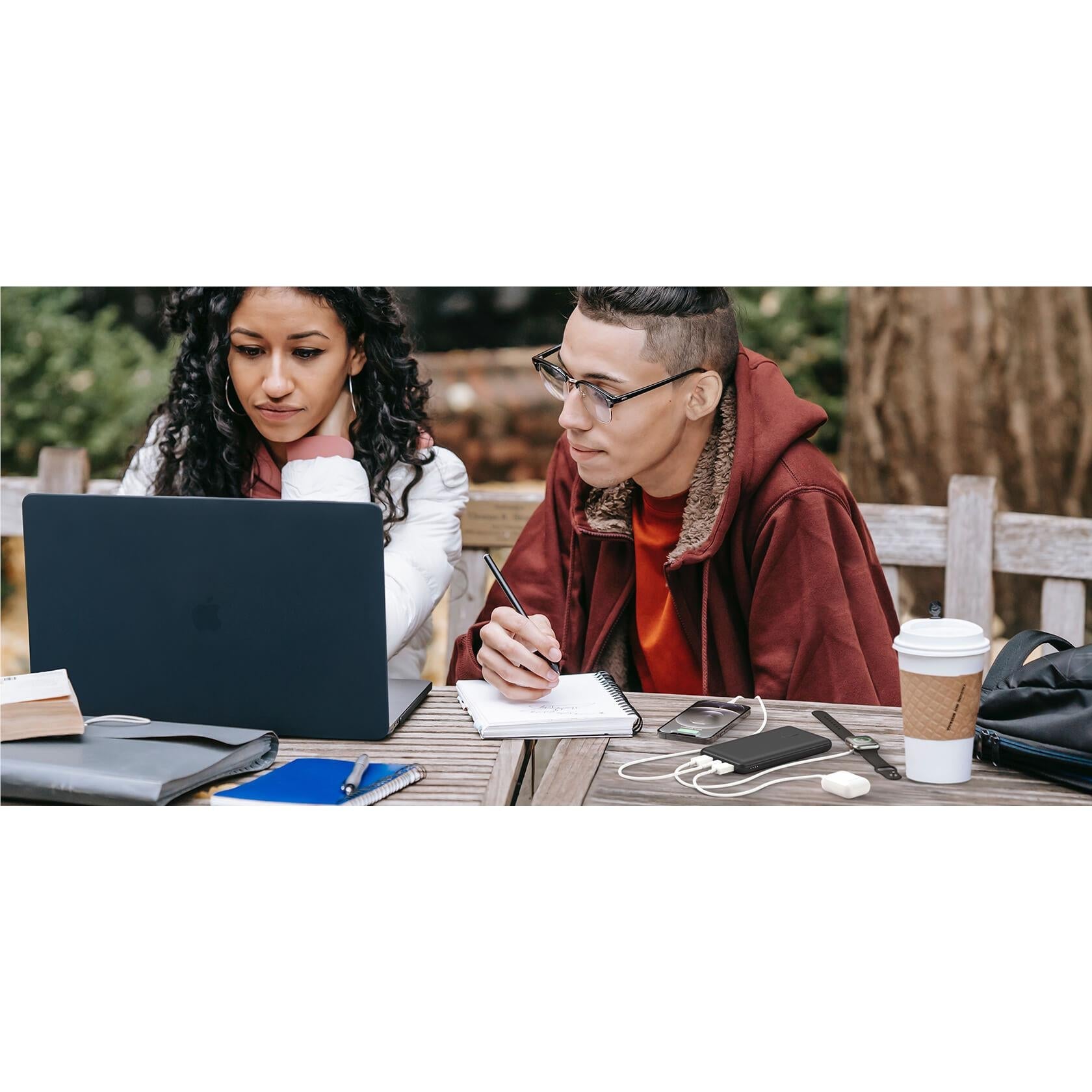 Belkin BoostUp Charge 10K 3 Port Power Bank with Cable (Black)