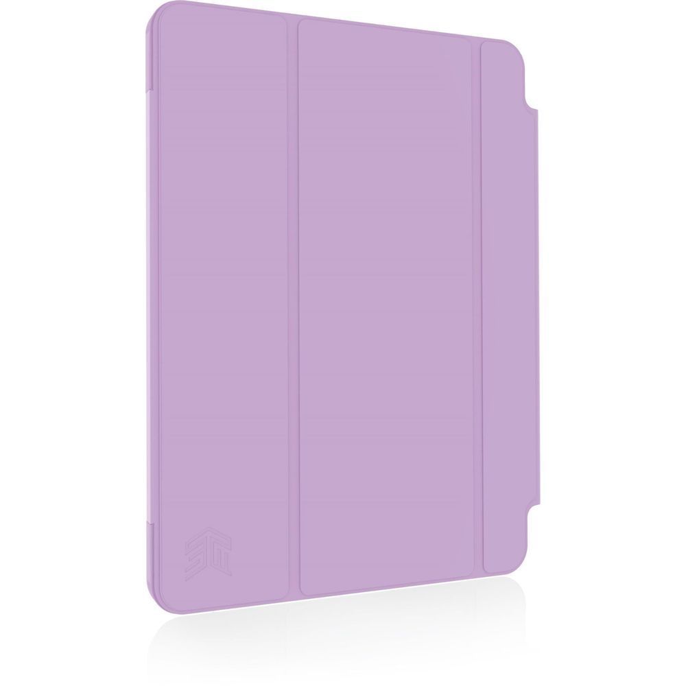 Purple iPad folio case with smooth closed front and protective corners