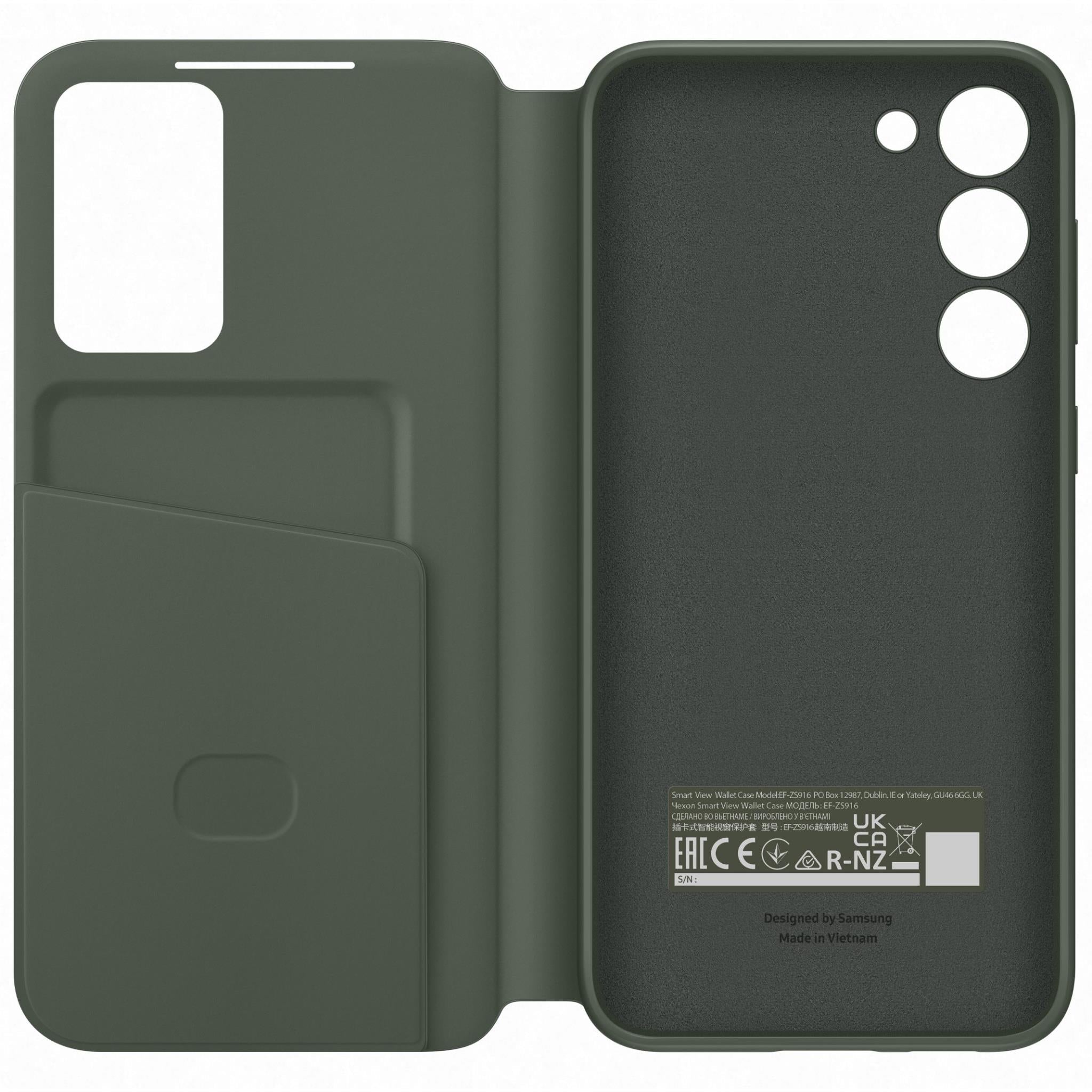 Samsung Smart Clear View Wallet Case for Galaxy S23+ (Green)