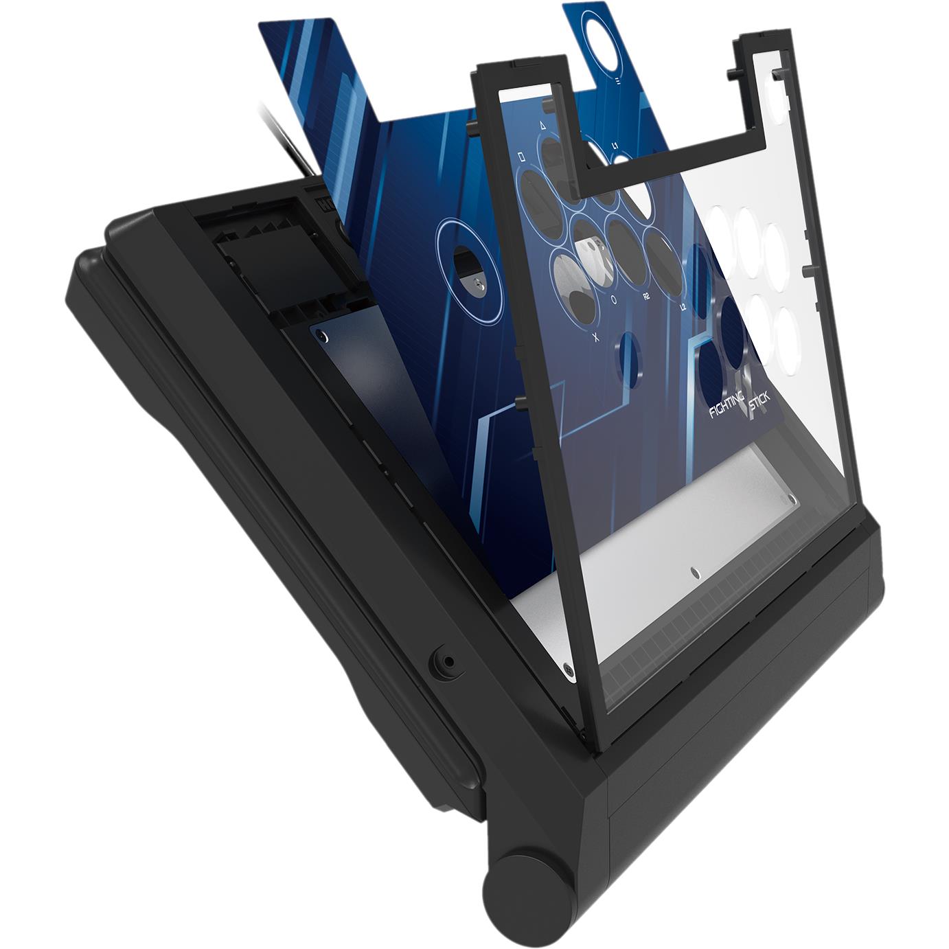 HORI Fighting Stick Alpha arcade stick for PS5, PS4 and PC in black, image 3 - Electronic Gaming Accessories at Tech Supply Shed NZ