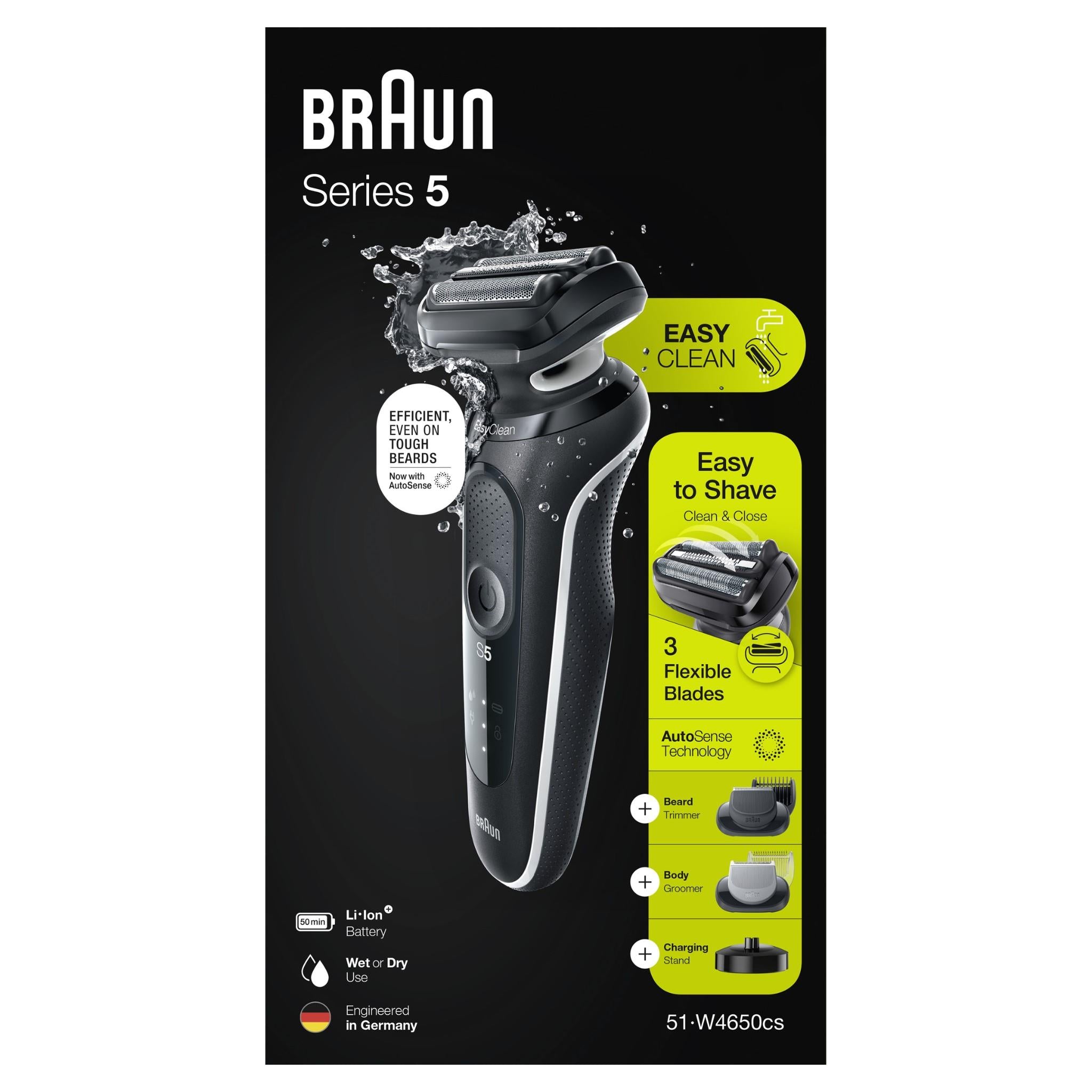 Braun Series 5 51-W4650cs Wet & Dry Shaver