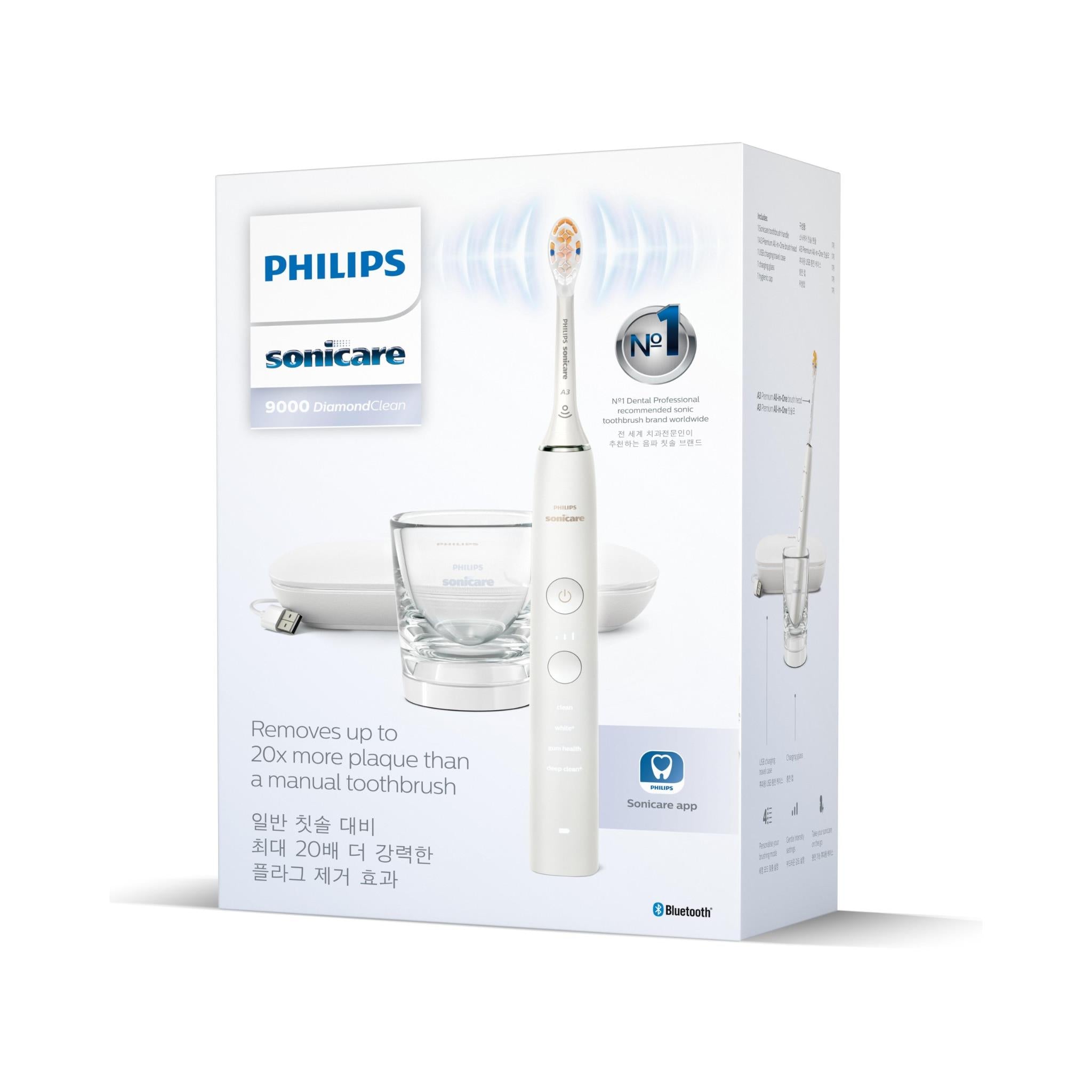 Philips Sonicare DiamondClean 9000 Electric Toothbrush (White)