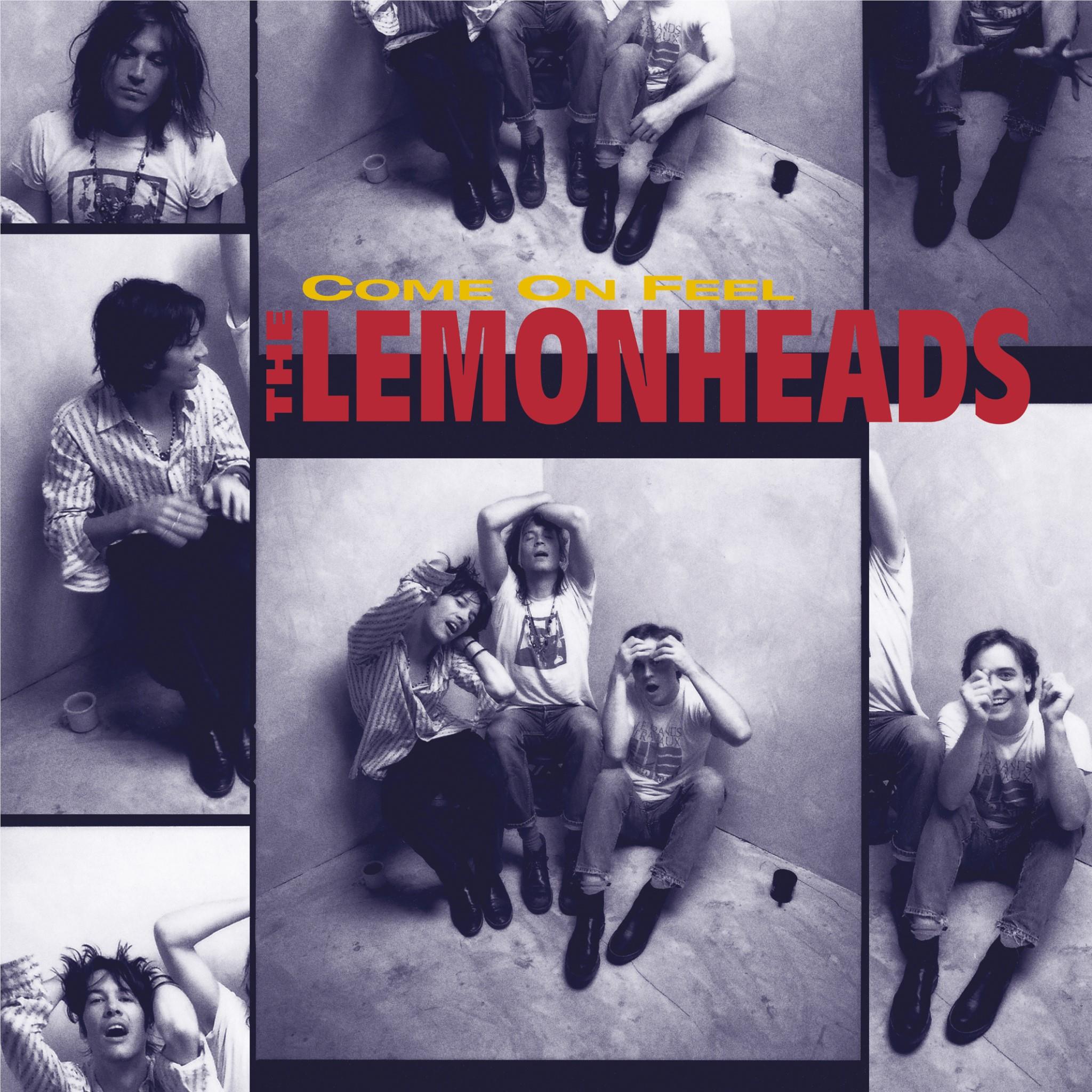 Lemonheads vinyl record cover with 'COME ON FEEL' text and band collage