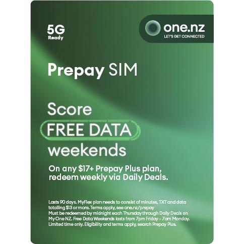 One NZ Prepay Trio SIM Card