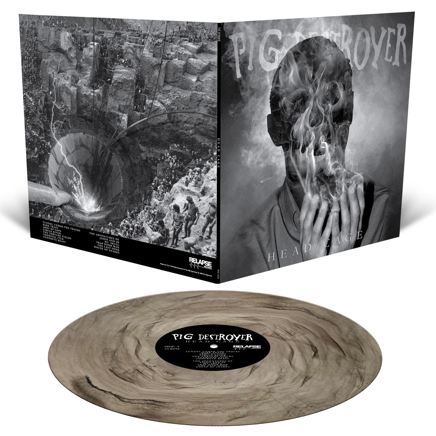 Head Cage (Grey Swirl Vinyl) - By: Pig Destroyer