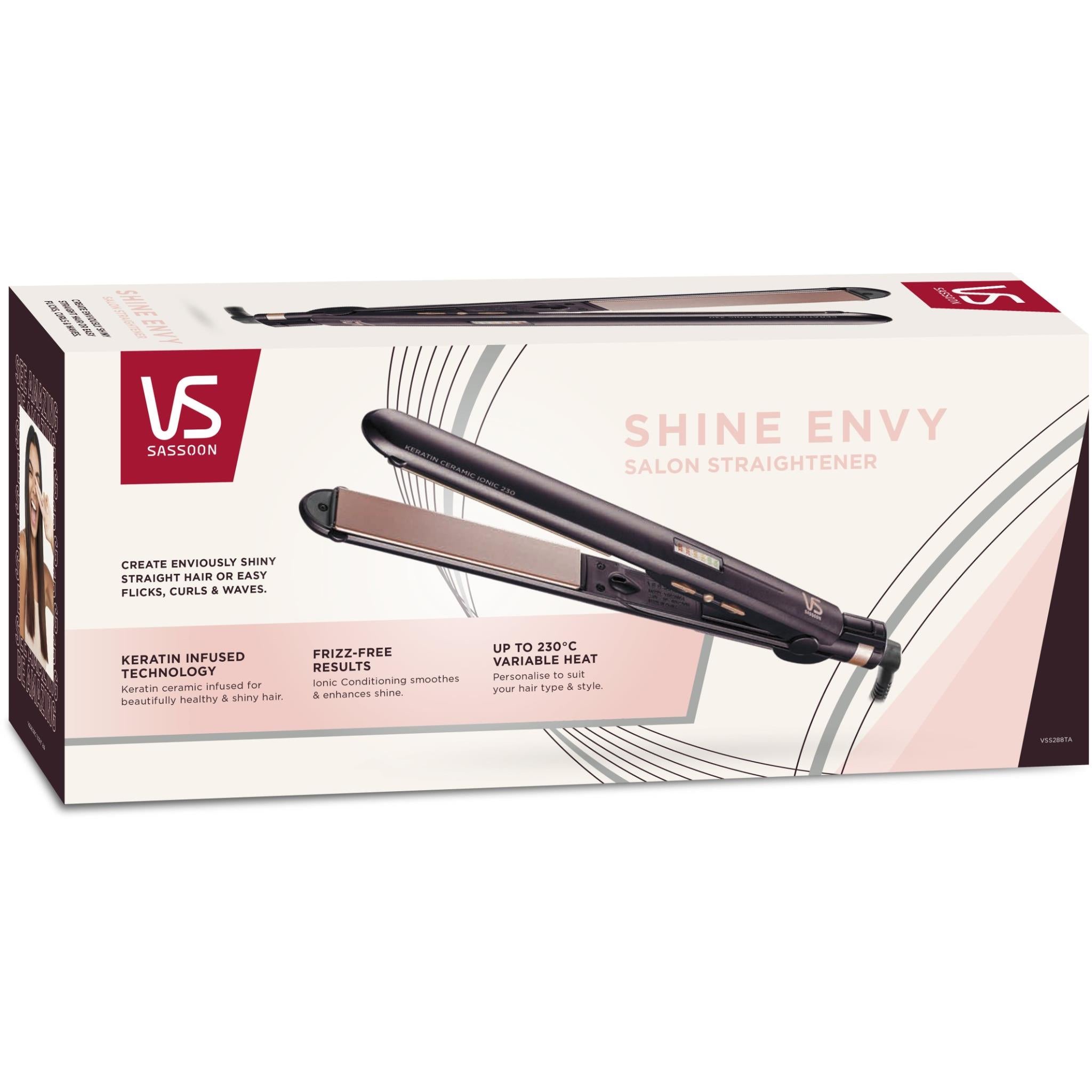 VS Sassoon Shine Envy Salon Hair Straightener