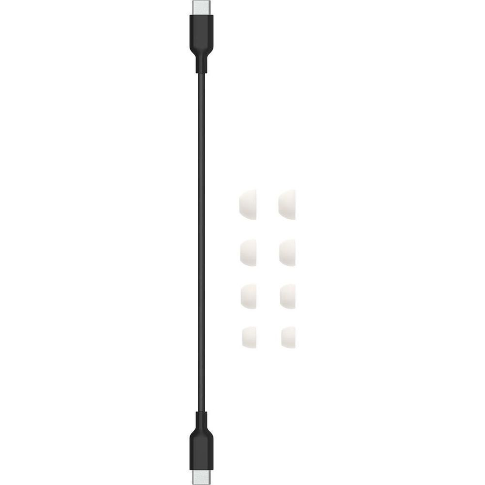 Black charging cable with two connectors