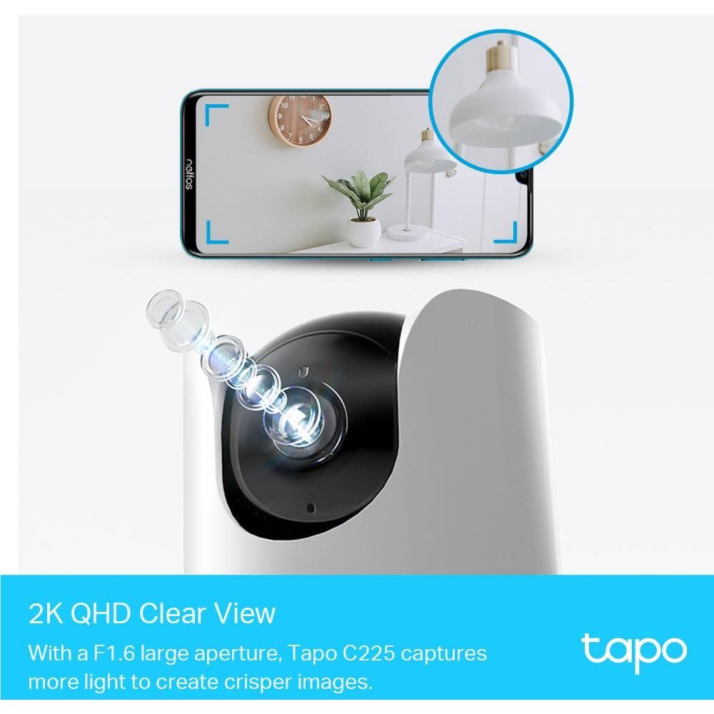 TP-Link Tapo C225 2K Pan & Tilt Home Security Wi-Fi Camera