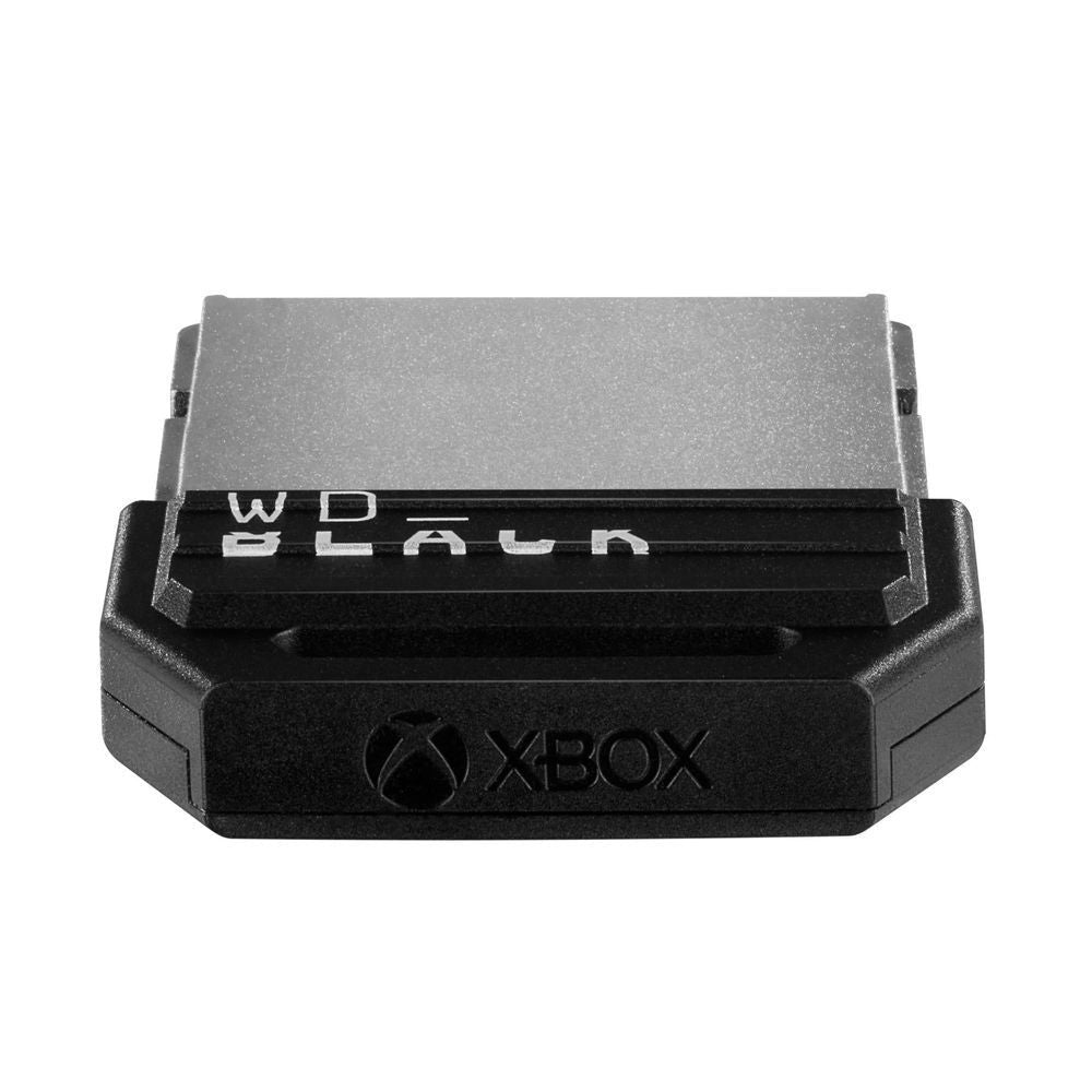 WD_BLACK expansion card with Xbox logo and front heatsink fins