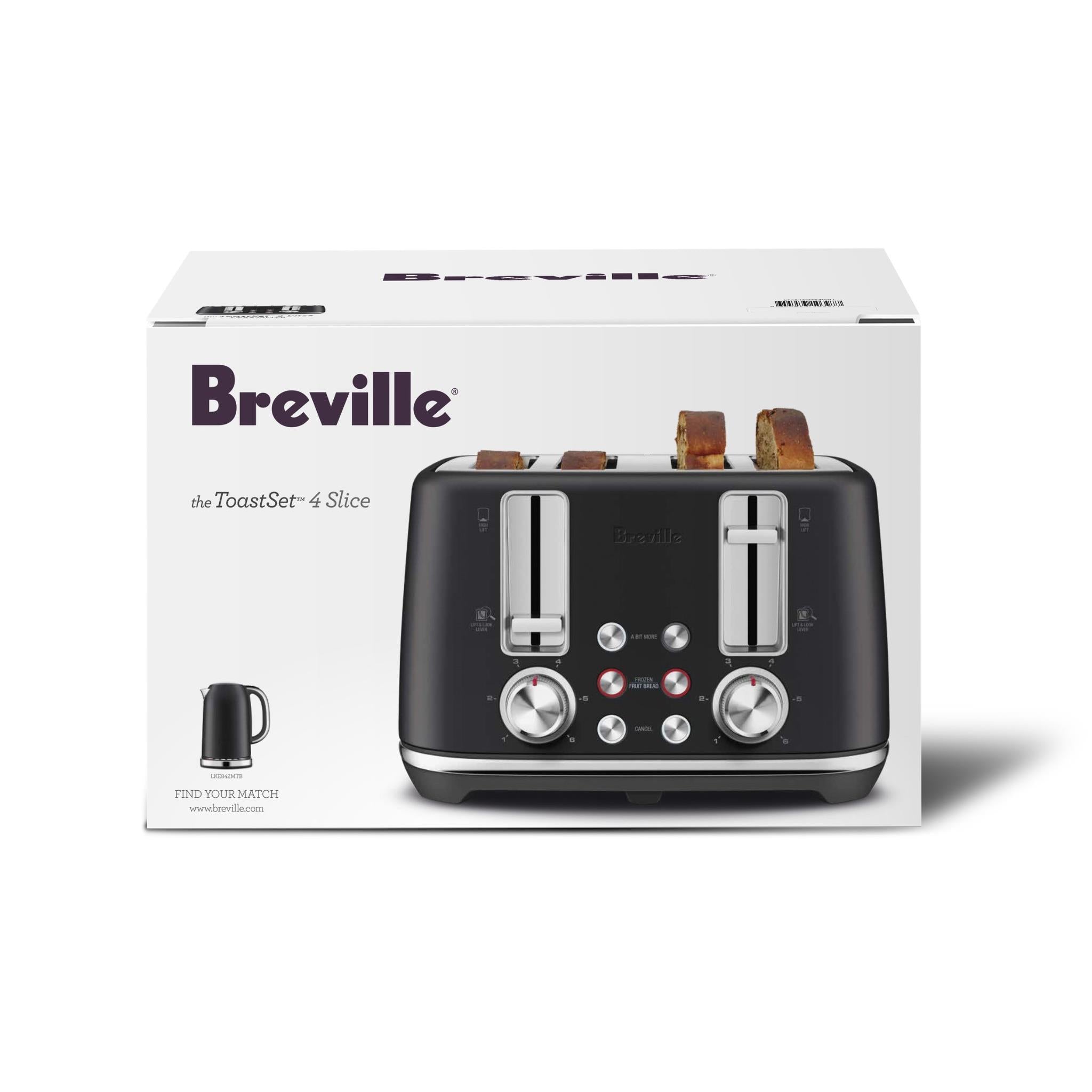 Breville the ToastSet 4 Slice Toaster (Black)