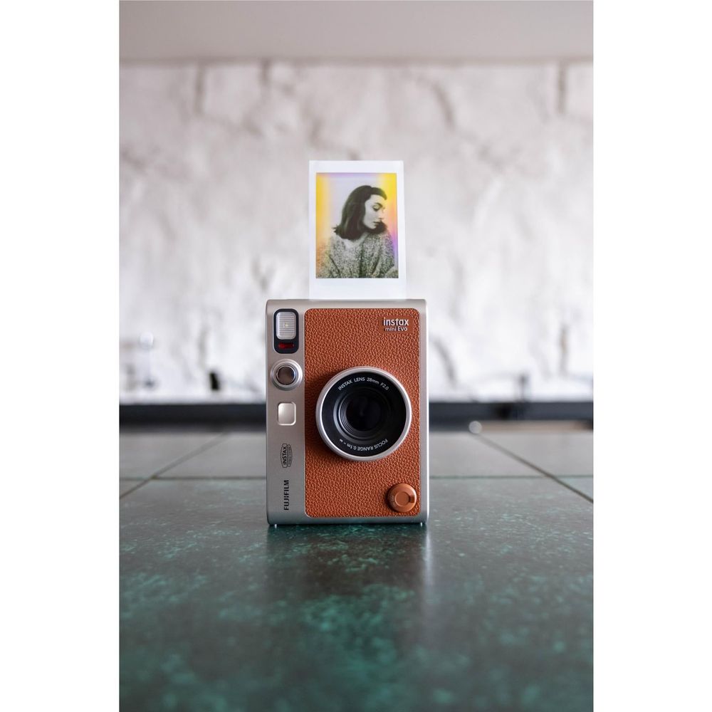 Fujifilm instax mini EVO C Instant Camera (Brown)