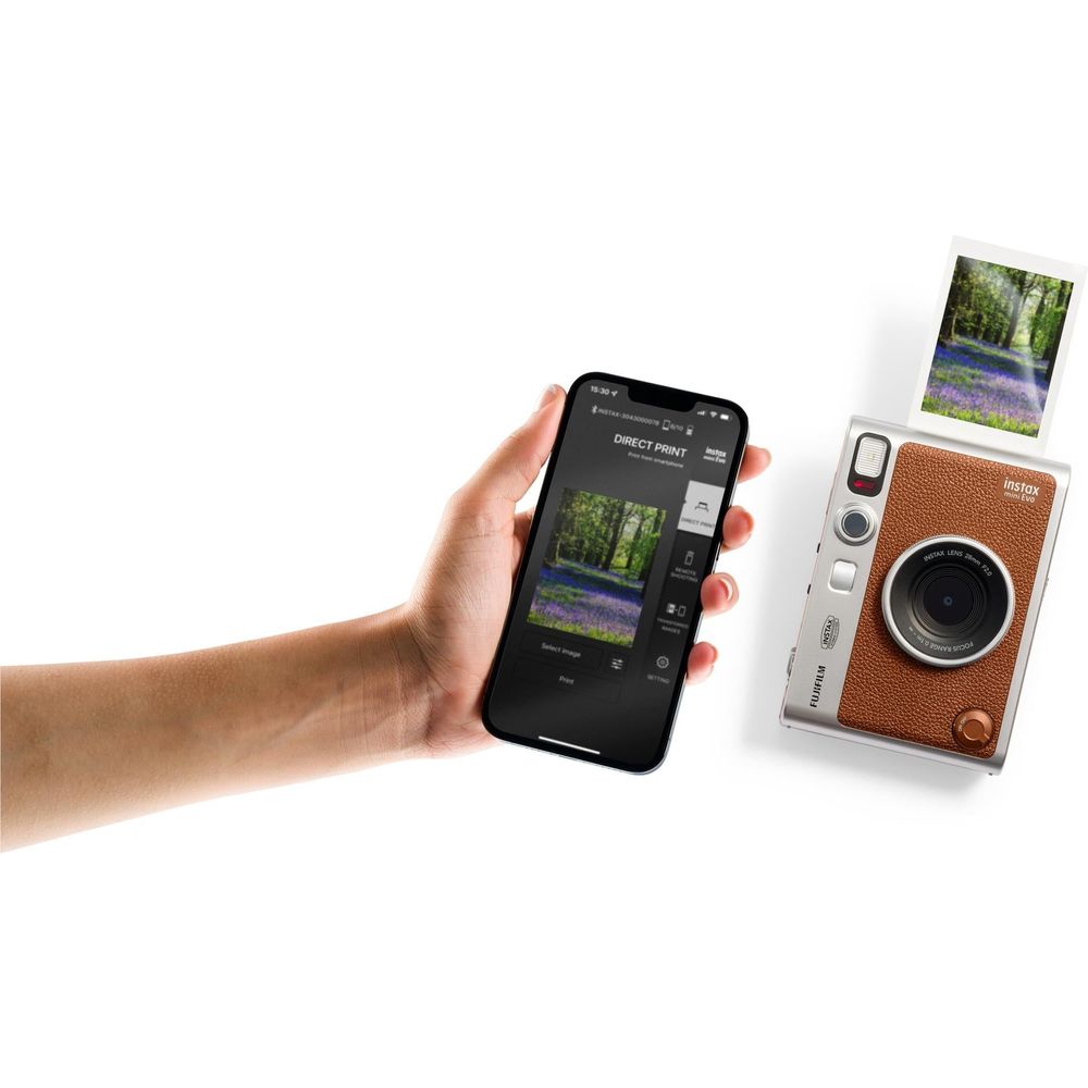 Fujifilm instax mini EVO C Instant Camera (Brown)