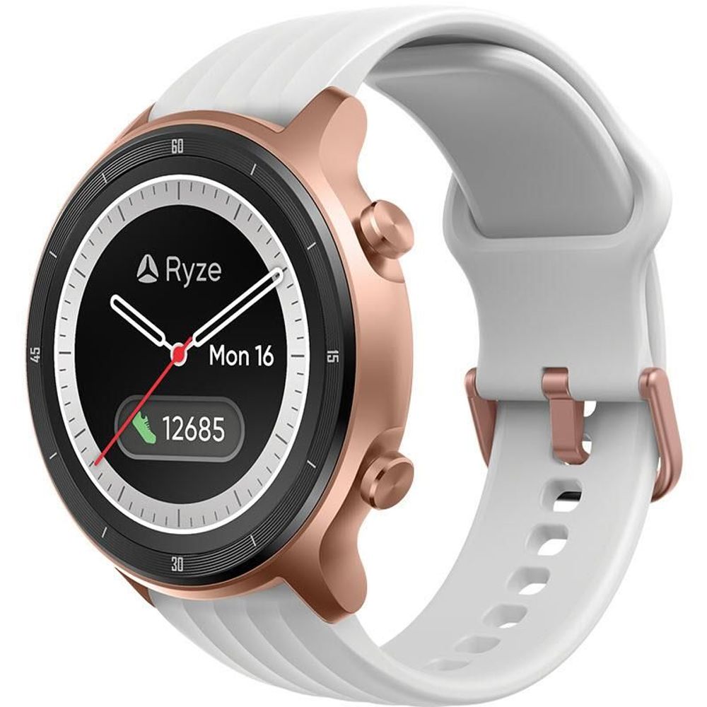 Ryze Flex Fitness & Wellbeing Smart Watch (Rose Gold/Pink)