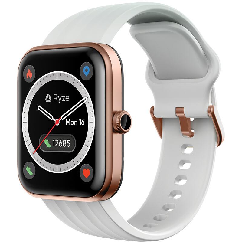 Ryze EVO Fitness & Wellbeing Smart Watch with Alexa (Rose Gold/Pink)