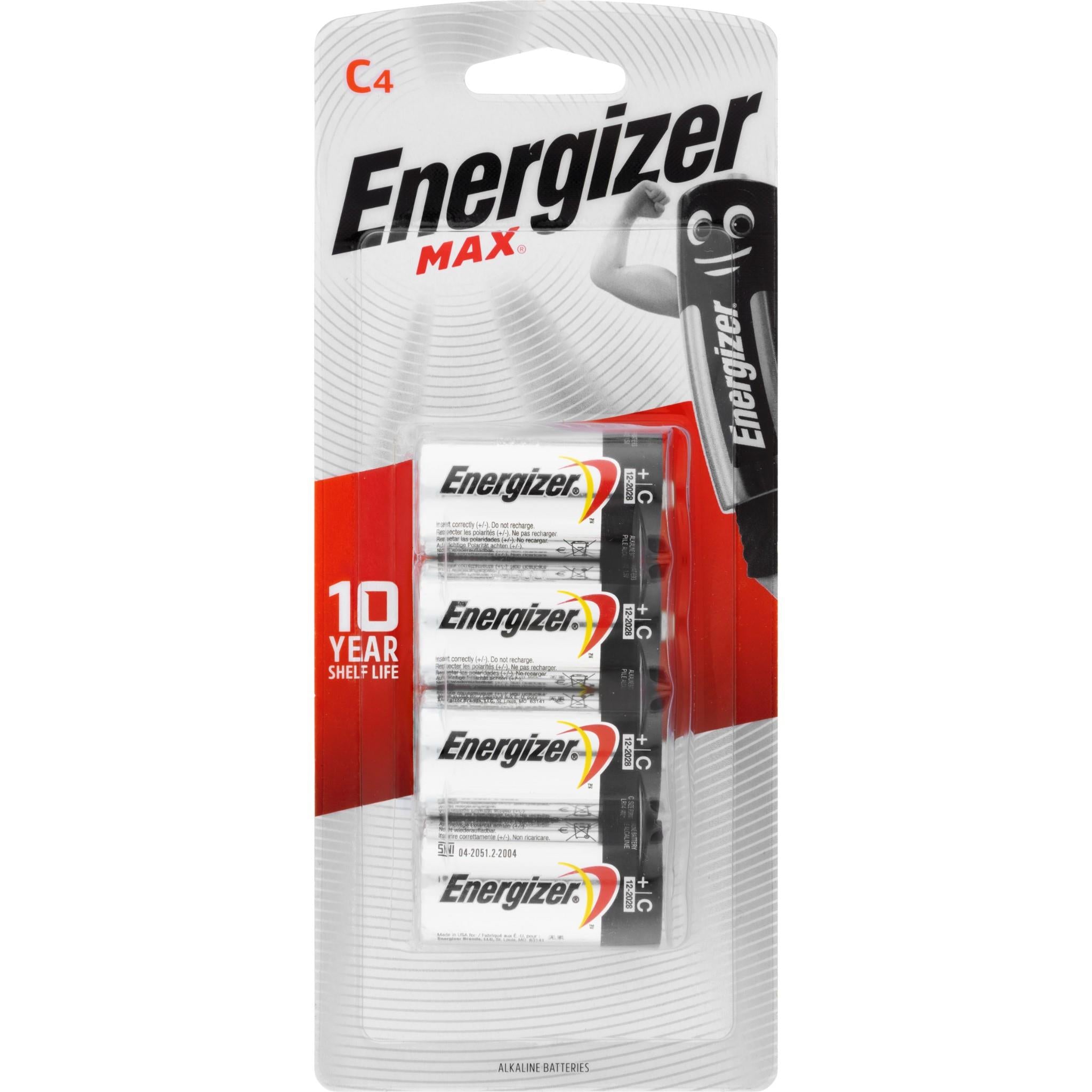 Energizer Max C Battery (4 Pack)