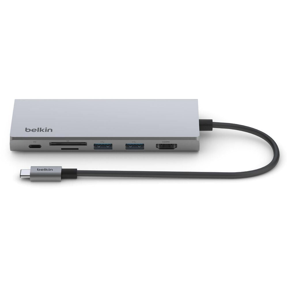 Belkin Connect USB-C 7-in-1 multiport adapter with USB-C cable and port panel