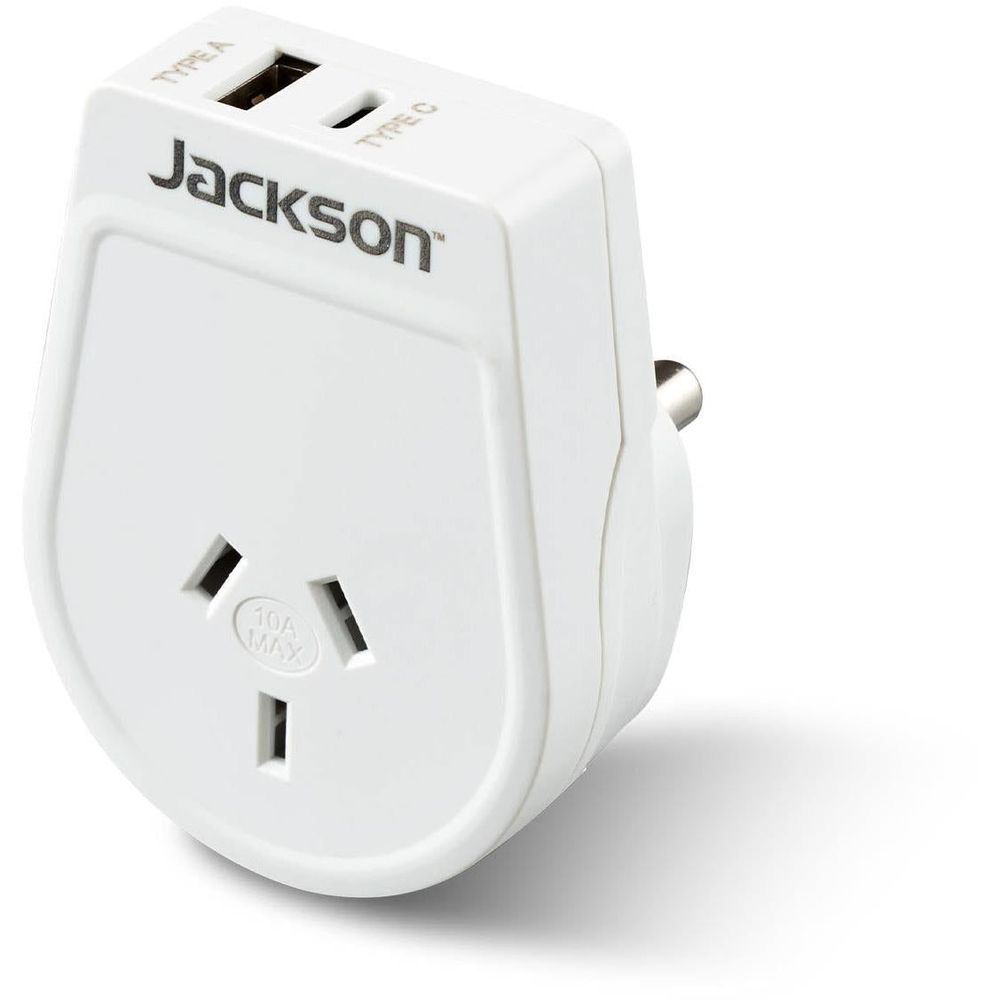 Jackson Outbound Travel Adapter with USB-C (South Africa Slim)