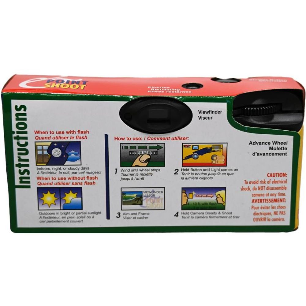 Point Shoot Disposable Film Camera with Flash